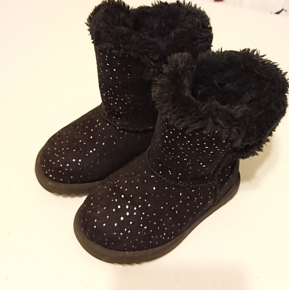 Black boots.